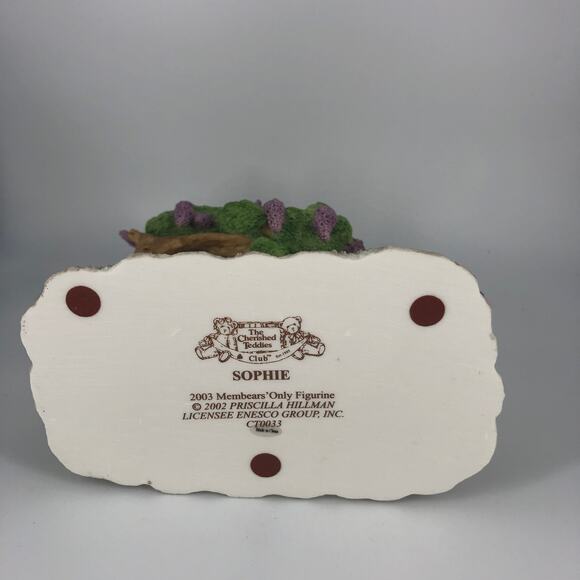 Cherished Teddies Genevieve Enjoys The Quiet Time Her Garden Brings - Picture 5 of 5